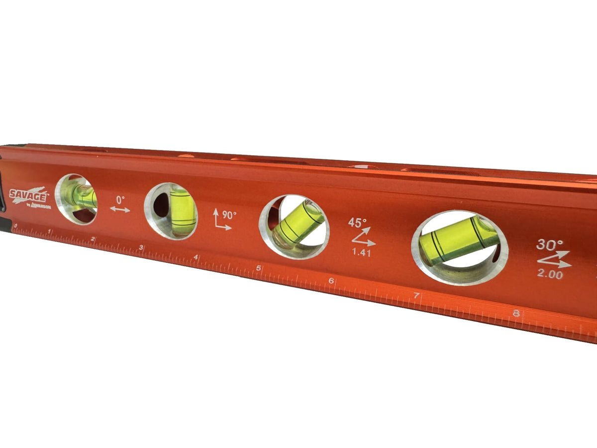 Anodized aluminum frame withstands tough job site use