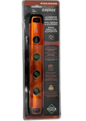 Swanson Savage 11in level Brightview vials for easier readability in bright conditions