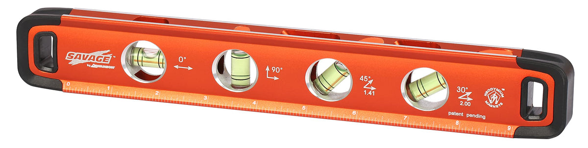 Swanson Savage 11in aluminum torpedo level with magnets for secure mounting