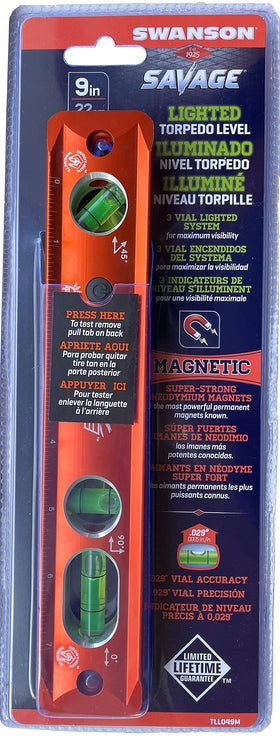 Swanson Savage 10‑minute auto shut‑off helps conserve battery life.