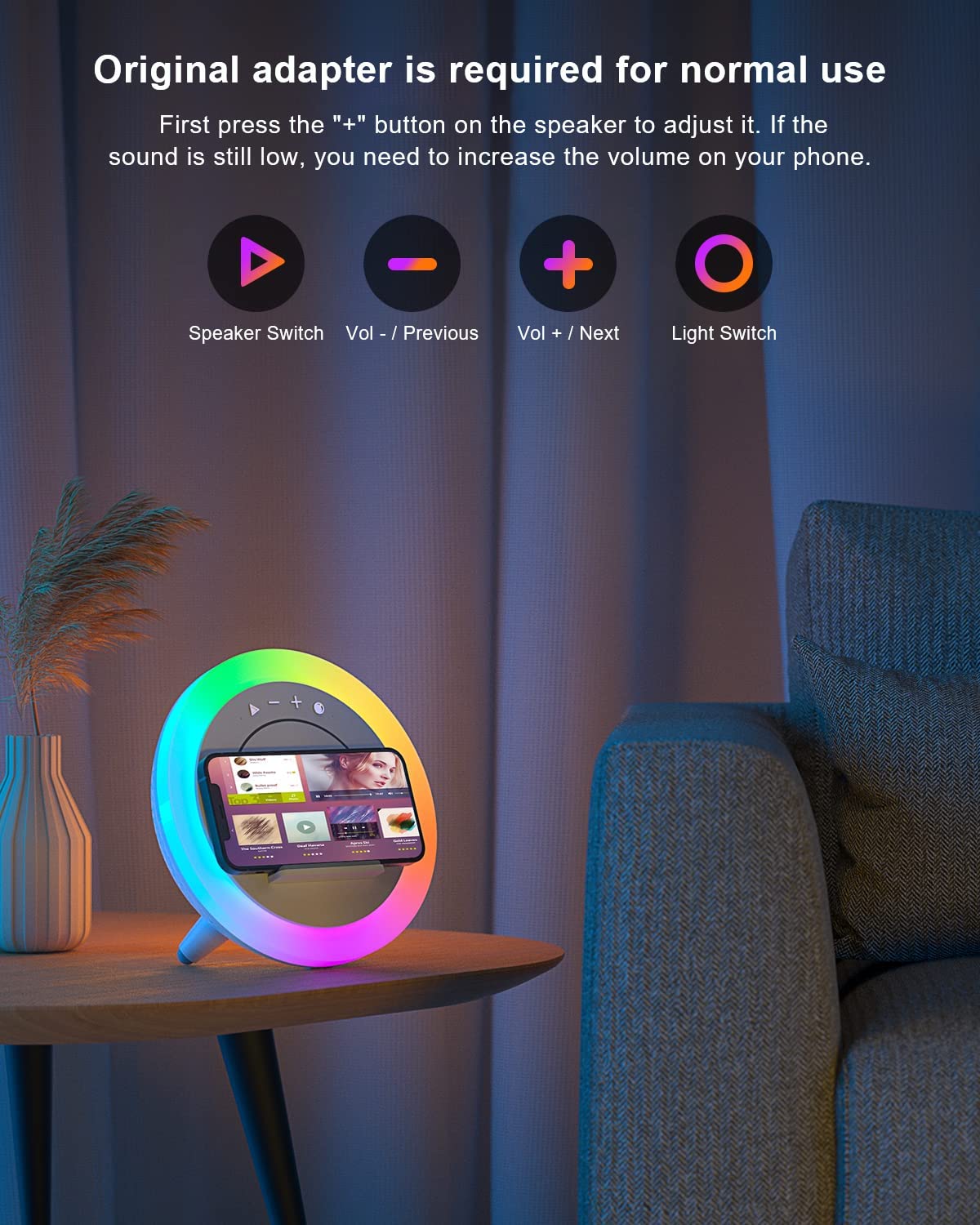 Swarmir wireless charging dock keeps devices charged while listening