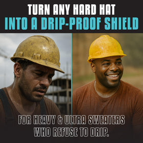 SweatHawg liner with wicking outer shell to prevent eye irritation during long shifts