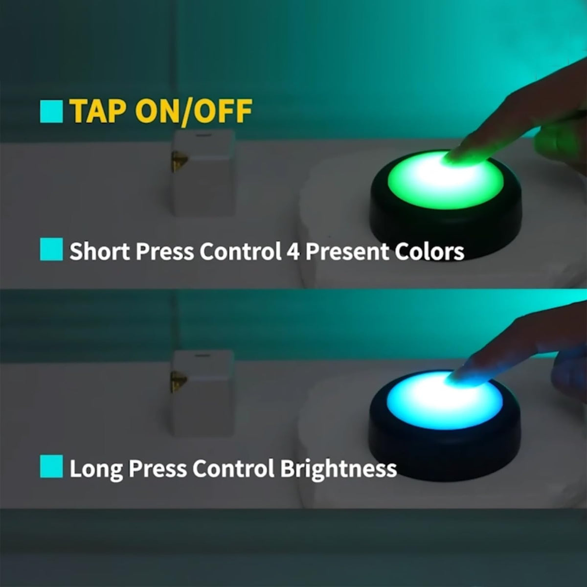 Swesara push lights closet lighting makes dark spaces usable