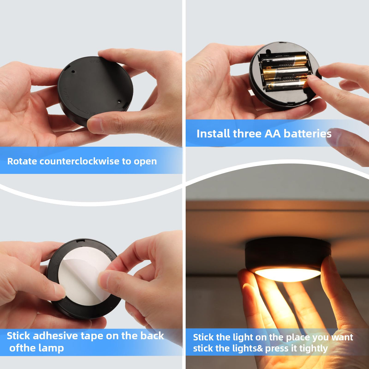 Swesara push lights night illumination for kids and hallways
