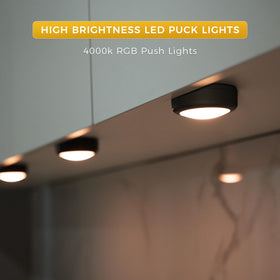 Swesara push lights remote control demonstrates immediate color changes