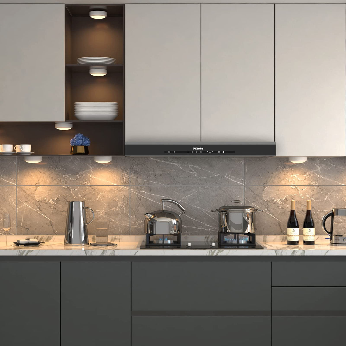 Swesara push lights for pantry shelves improve item findability