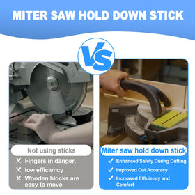 Swess hold-down stick upgraded rubber feet grip wood securely