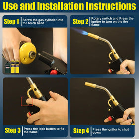 Swess TS4000 flame-lock enables continuous heat for longer brazing sessions.