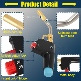 Swess TS4000 shows one-handed ignition control for quick startups during soldering.