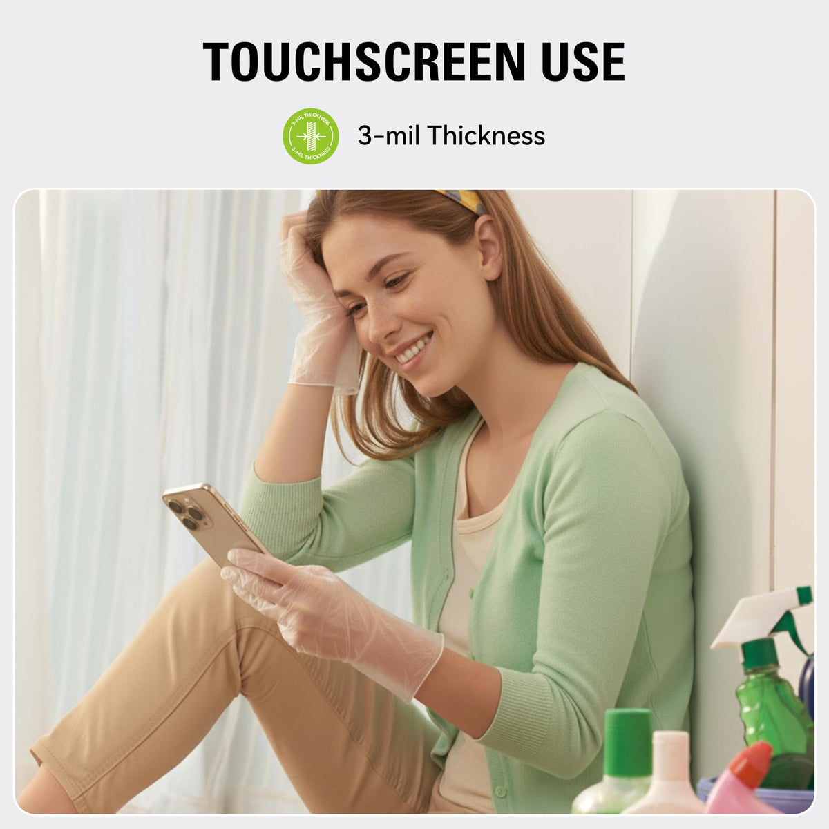 SWIFTLITE latex-free powder-free gloves emphasize allergy-friendly safety during food prep.