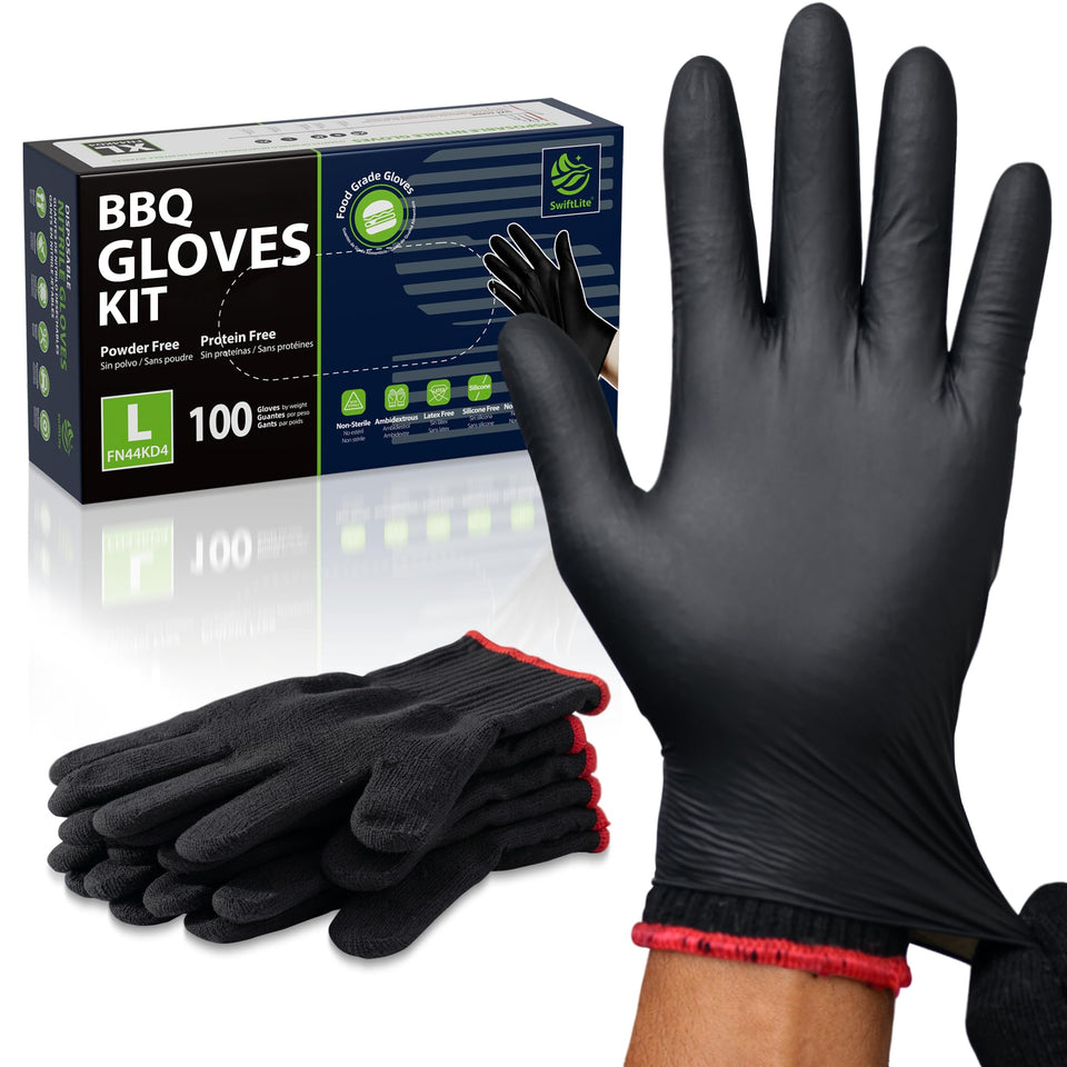 SWIFTLITE BBQ gloves with nitrile exterior for durable heat protection