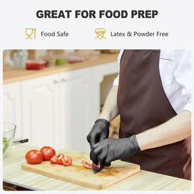 SWIFTLITE latex-free gloves designed for allergy-safe kitchen use.