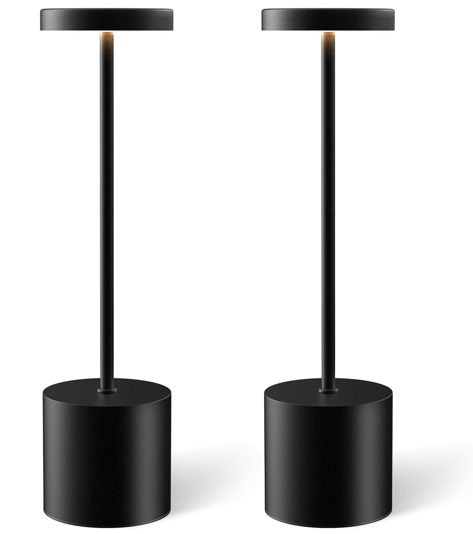 Swinerton cordless table lamp set two-pack with rechargeable battery for ambient dining