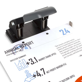 Swingline 2-Hole Punch removable tray simplifies cleanup after punching