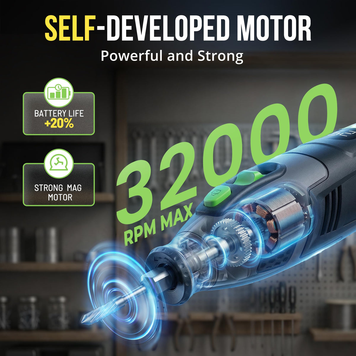 SWIPESMITH 12V battery pack enables cordless work on the go