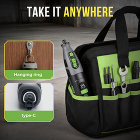 SWIPESMITH ergonomic soft-grip handle improves comfort during long sessions