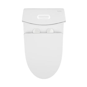 Elongated comfort height bowl on St Tropez enhances accessibility.