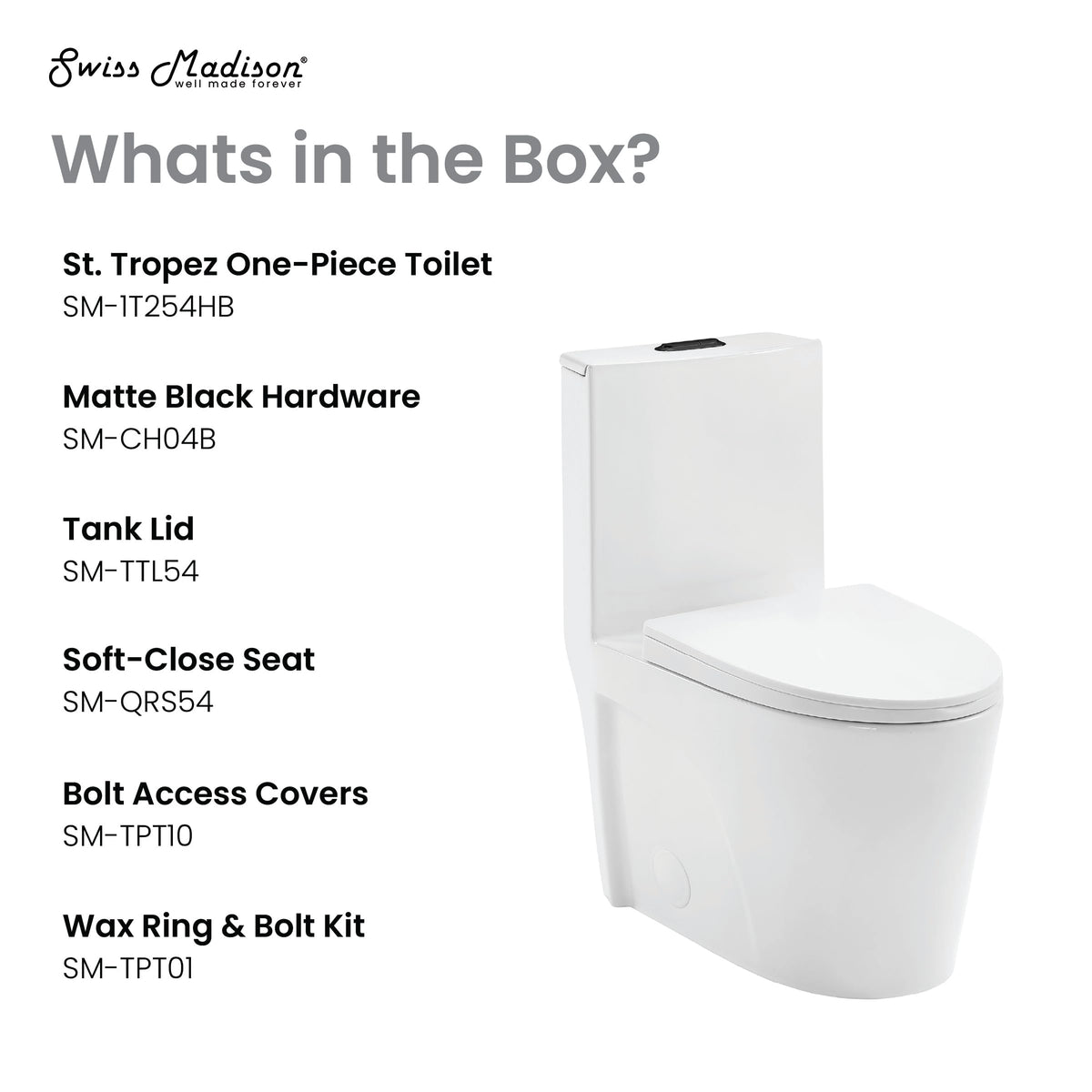 Swiss Madison St Tropez durable glazed ceramic resists scratches