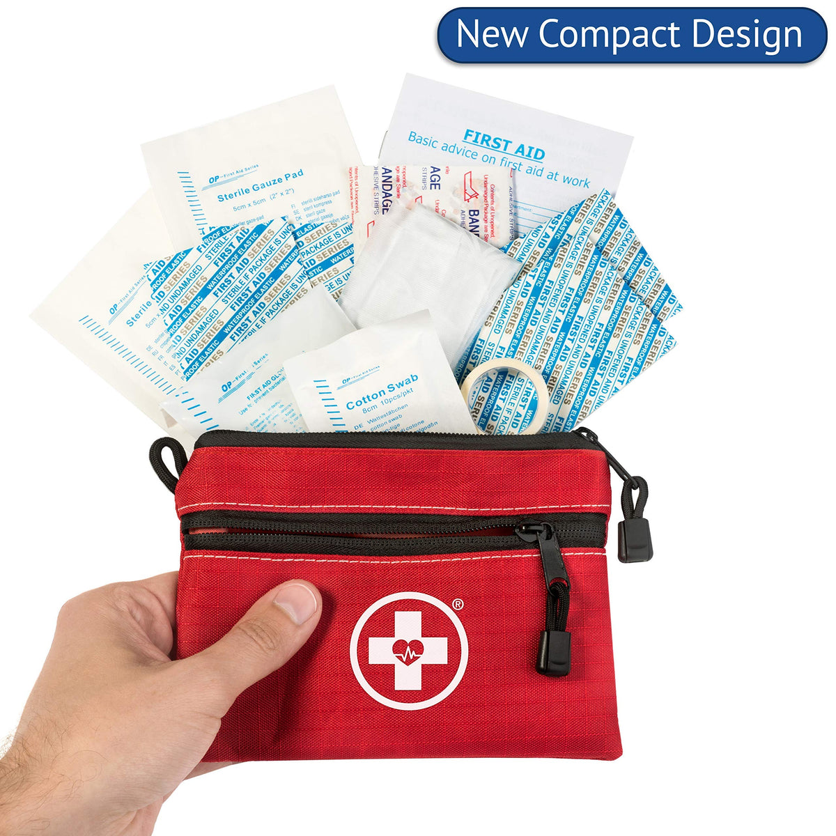 Swiss Safe car-compact 2-in-1 first aid kit ready for on-the-go safety