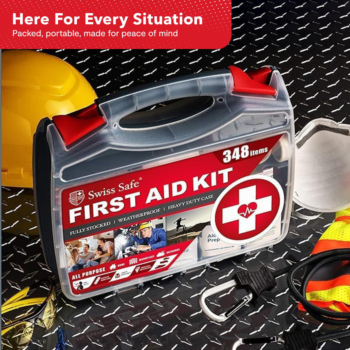 Swiss Safe bonus mini kit adds 32 pieces for on site emergencies.