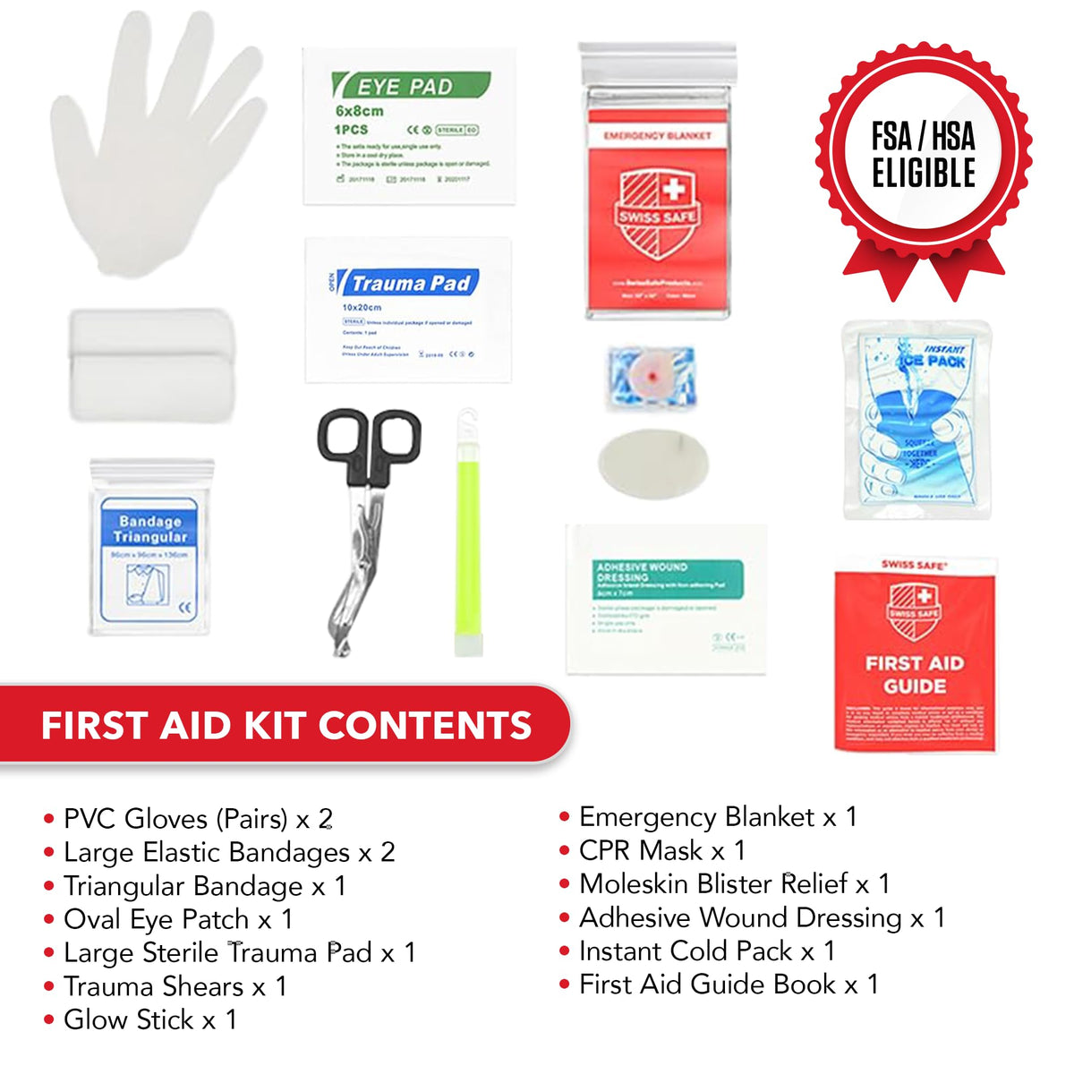 Swiss Safe mini kit with 32 pieces for portable on the go use.