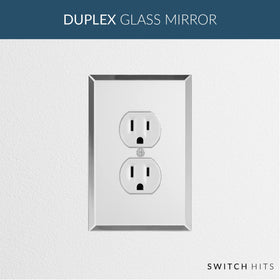 Switch Hits glass mirror plate single-outlet adds a clean, modern touch to kitchens and offices.