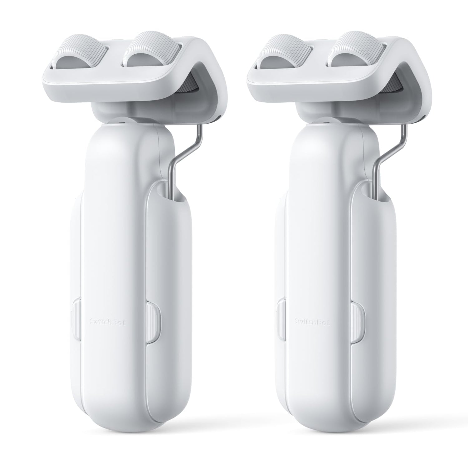 SwitchBot 2025 curtain opener on a 3-rod track for easy, tool-free installation.