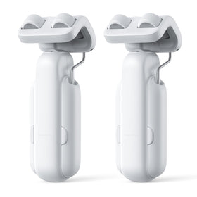 SwitchBot 2025 curtain opener on a 3-rod track for easy, tool-free installation.