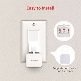 SwitchBot quick install on clean, dry surfaces for strong hold.