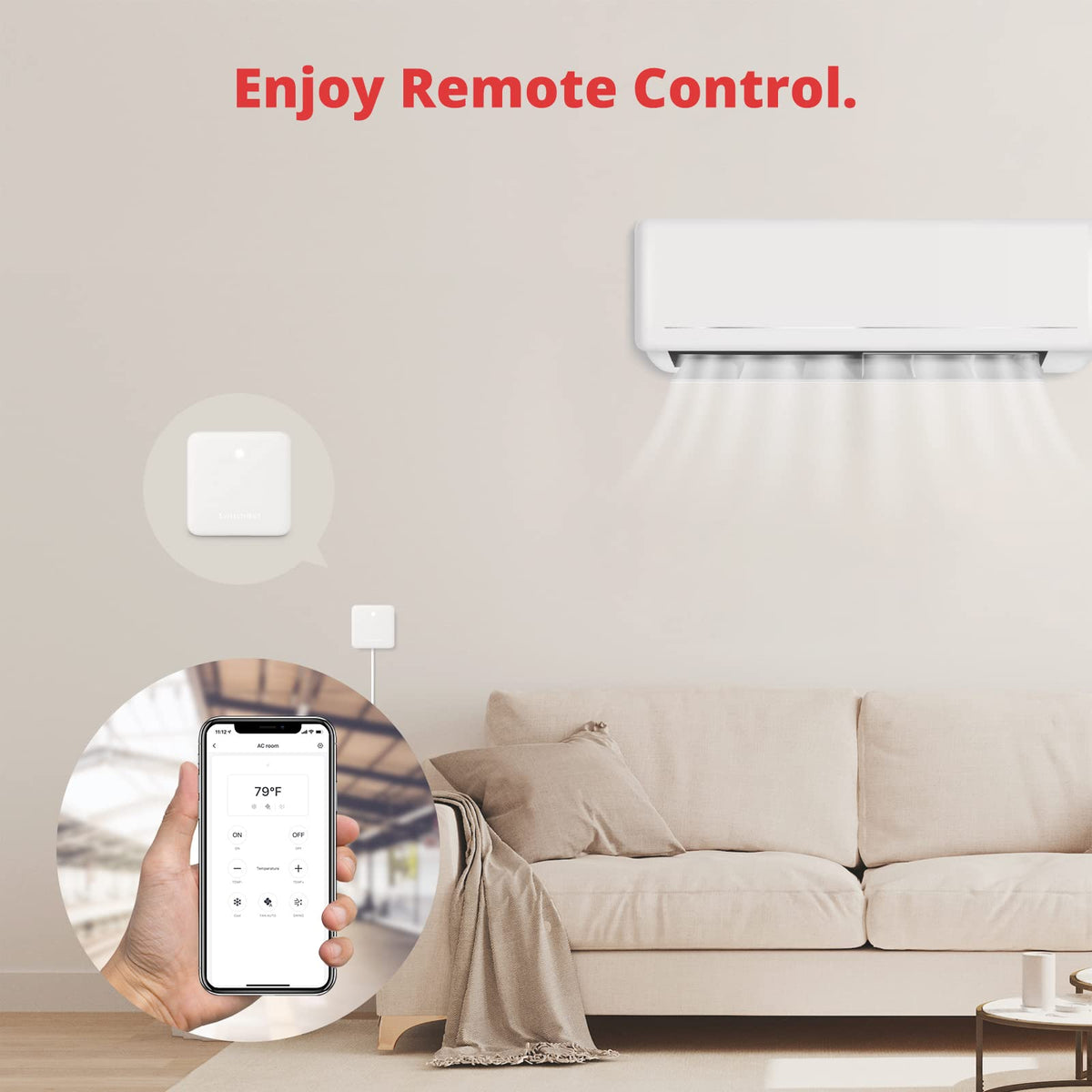 SwitchBot Hub Mini uses 2.4 GHz Wi-Fi for stable connection.