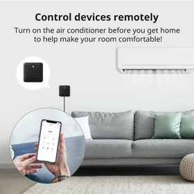SwitchBot Hub Mini voice control with Alexa and Google Assistant.