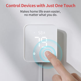 SwitchBot Hub 2 adapts display brightness with built-in light sensor.