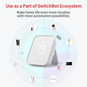 SwitchBot Hub 2 works with Alexa, Google, and Apple HomeKit for seamless control.