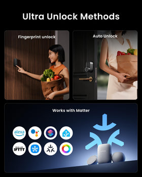 SwitchBot Lock Ultra app remote control enables door access from anywhere.