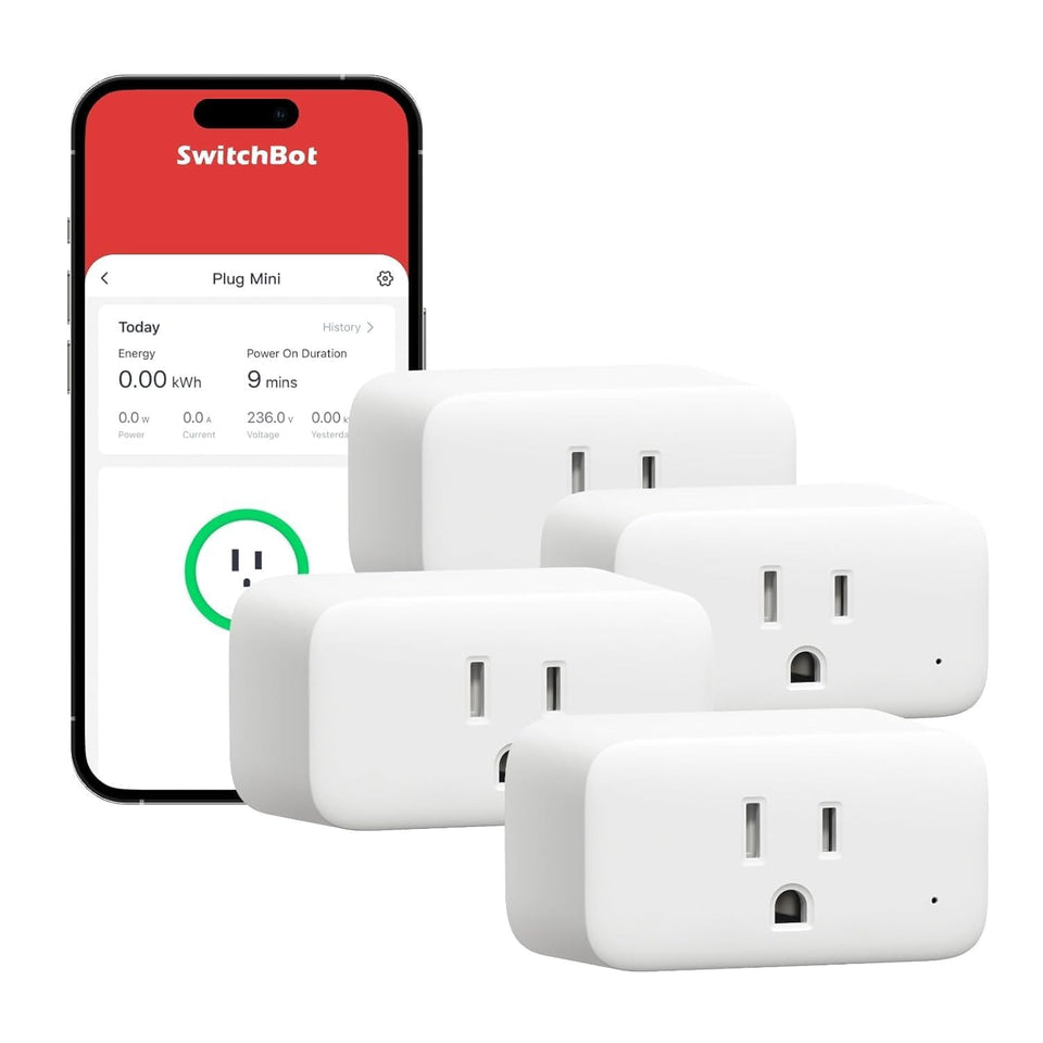 SwitchBot Smart Plug Mini compact design saves outlet space for tight setups.