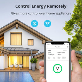SwitchBot Smart Plug Mini real-time energy monitoring shows current usage.