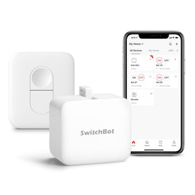 SwitchBot Smart Switch Button Pusher with Bluetooth enables hands-free control of rocker switches.