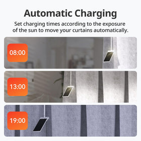 SwitchBot Solar Panel Charger for Curtain 3 has a compact design that blends with home interiors.