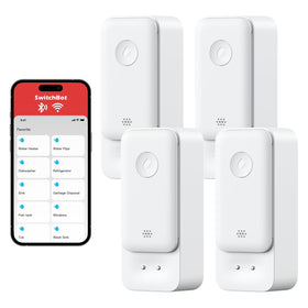 SwitchBot Water Leak Detector front view for real-time leak monitoring in kitchens.