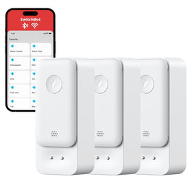 SwitchBot WiFi Water Sensor front view; compact leak detector for kitchens.