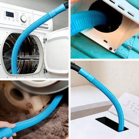 SWKTPP Dryer Vent Cleaning Hose Attachment used for deeper reach.