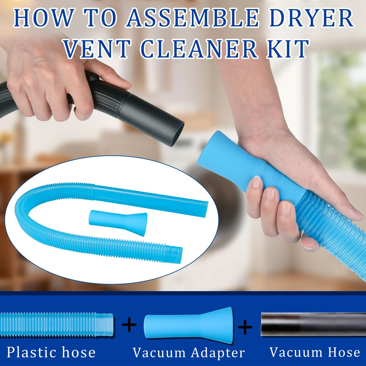 SWKTPP Universal Vacuum Attachment demonstrates compatibility with most vacuums.