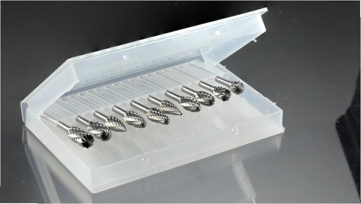 Sworker double-cut tungsten carbide bits deliver precise shaping on hard materials.