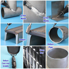Sworker multi-material burrs for metal, wood, and stone carving tasks.