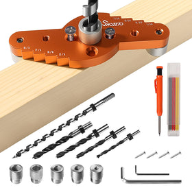 Swozzto dowel jig kit for precise installation drill guide.