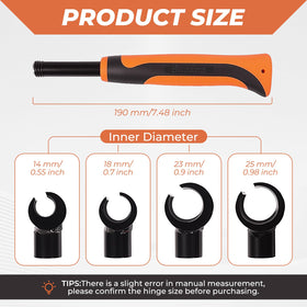 Swozzto hinge wrench adapters arranged for easy installation and alignment tasks.