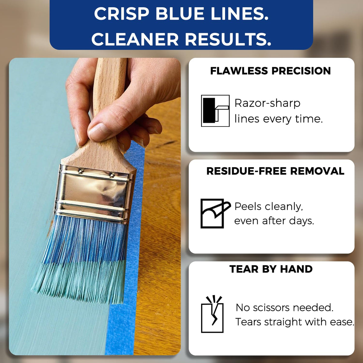 SWRT tape tear-by-hand feature enables quick setup