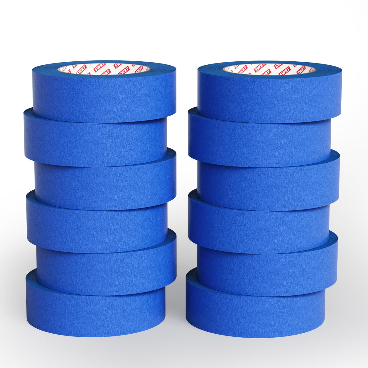 SWRT blue painter's tape 1in 55yd roll with strong hold and clean removal