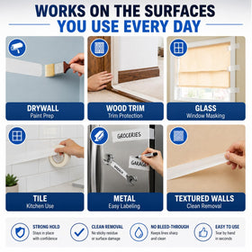 SWRT masking tape easy tear crepe backing speeds up DIY work