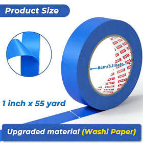 SWRT blue painter's tape demonstrates clean removal on delicate surfaces like walls.
